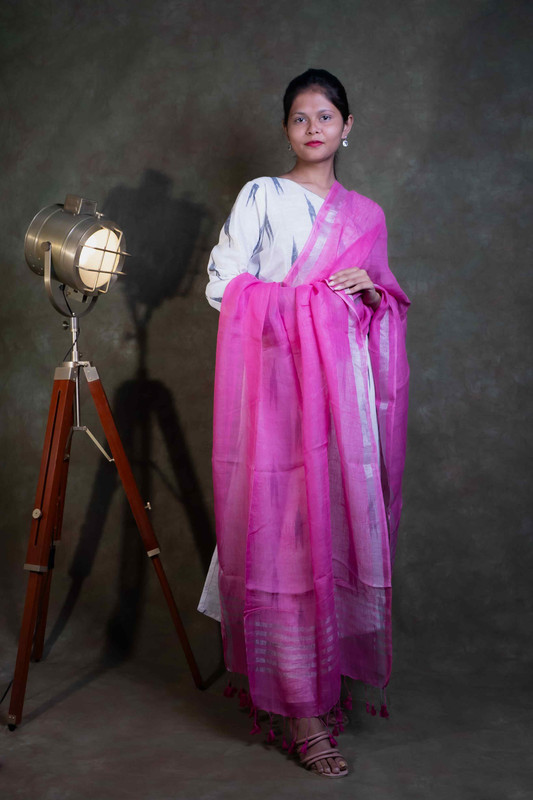 Linen Causal Pink  Dupatta