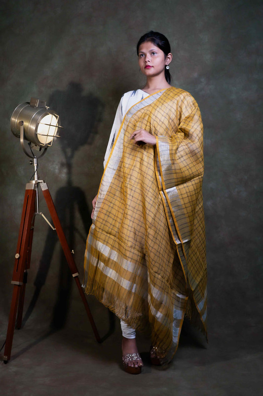 Linen Causal Golden Brown  Dupatta