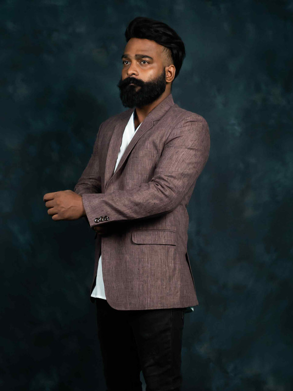 Linen Blazer (Gradient)