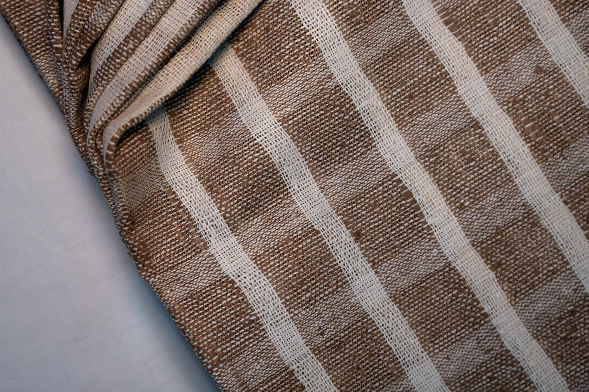 Cotton Ghicha Check (Off White Grey)