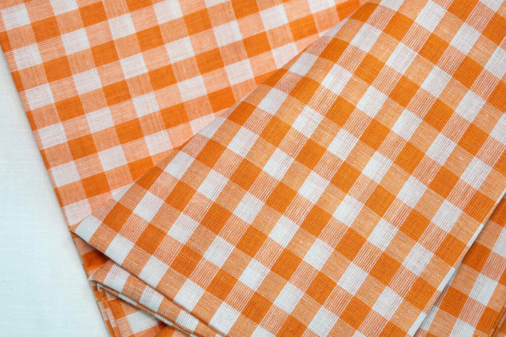 Prince Cotton Check (Check Orange Print)