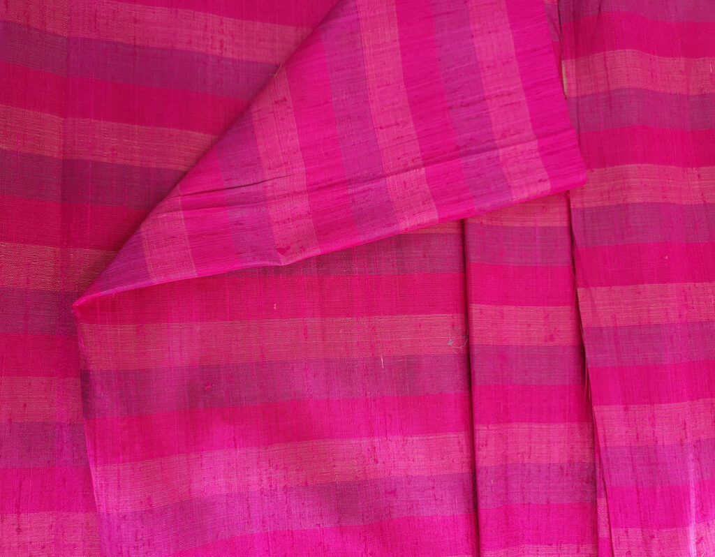 Raw Silk (Pink Check)