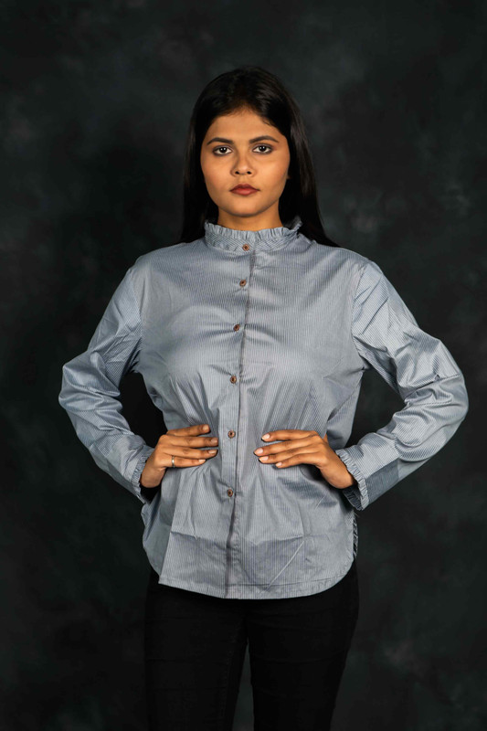 Women’s Cotton Grey Shirt