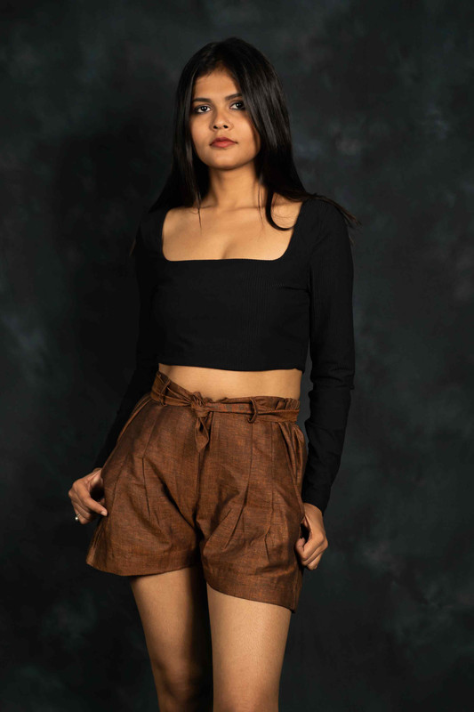 Women’s Cotton Brown Haf Pant