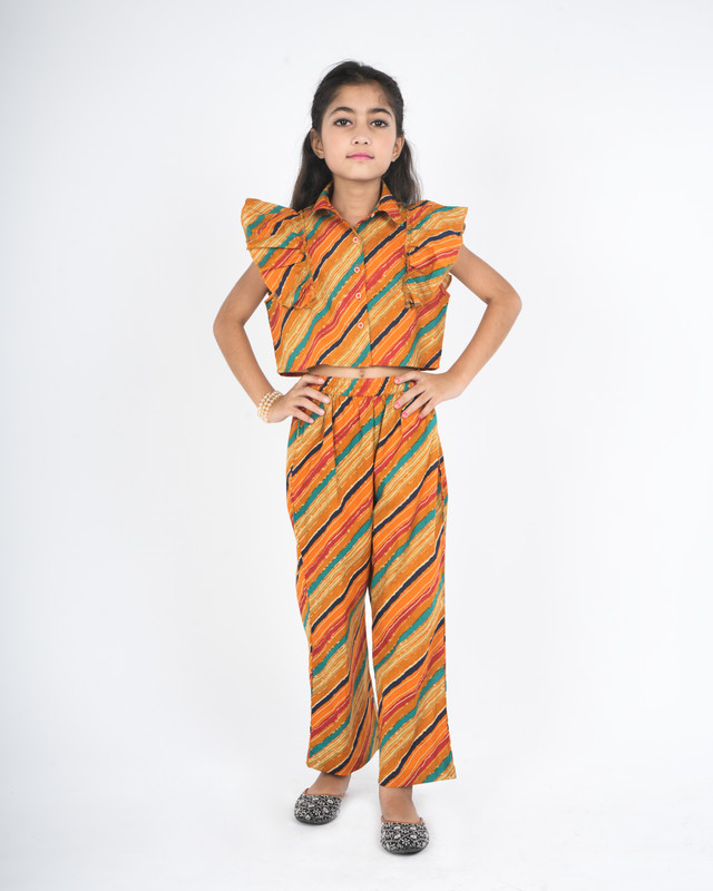 Mustard Pure Cotton Straight Co-Ords Set